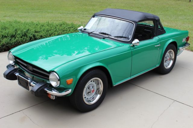 Outstanding 1975 Triumph TR-6, 37,615 Original Miles, Java Green, Full History 1975 Triumph TR-6 37,615 Original Miles, Java Green, Georgous Driver