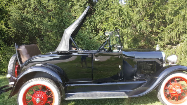 1929 Ford Model A 1929 Roadster Convertible Rumble Seat Ahooga Horn - photo 3
