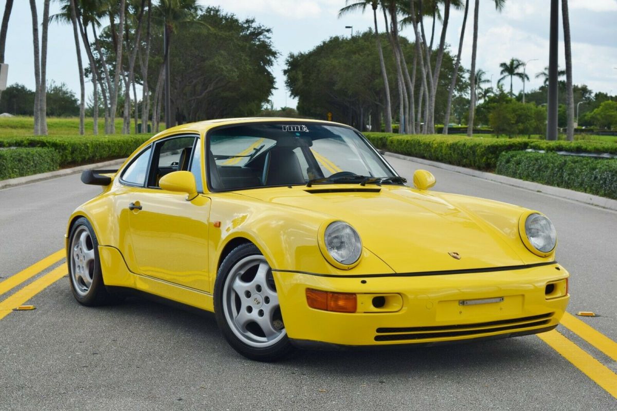 Paint to Sample Ferrari Yellow/ Only 61K Miles/ Matching Numbers/ Engine Refresh 1991 Porsche 911 Turbo 964