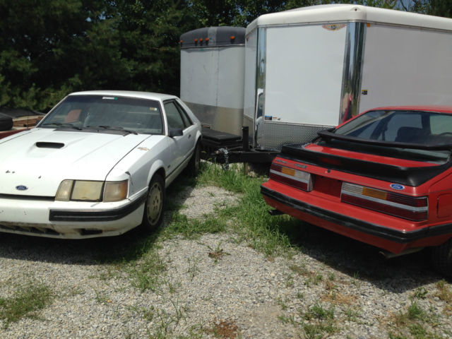 Pair 1986 SVO MUSTANGS 1986 Ford Mustang