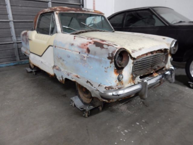 Pair of 1957 Nash Metropolitans Project Cars Restoration Parts Rat Rods 1957 Nash 600