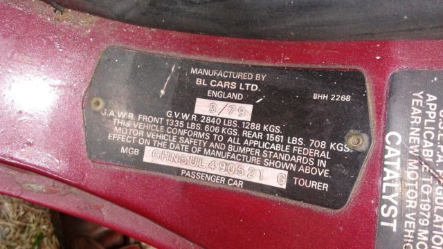 1979 MG MGB - photo 13