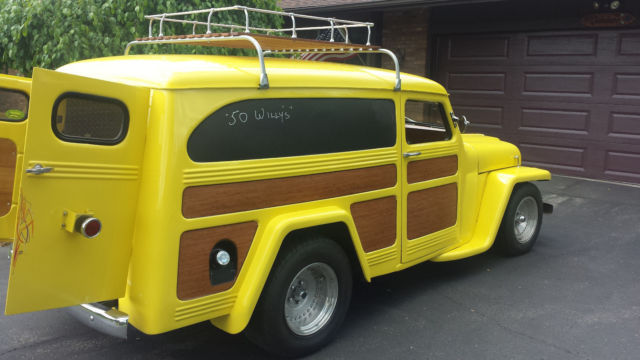 Panel Delivery. Ready to rock. 430 HP, auto. with surfboard rack. 1950 Willys PANEL DELIVERY