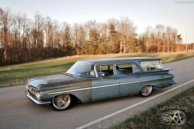 1959 Chevrolet Impala Hot Rod Parkwood Slammed Wagon - photo 10