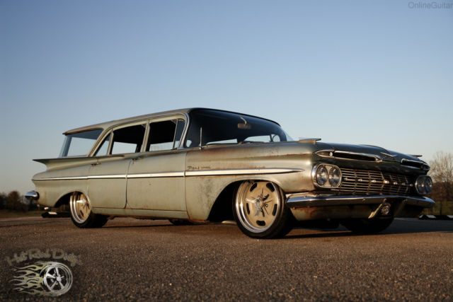 1959 Chevrolet Impala Hot Rod Parkwood Slammed Wagon - photo 7