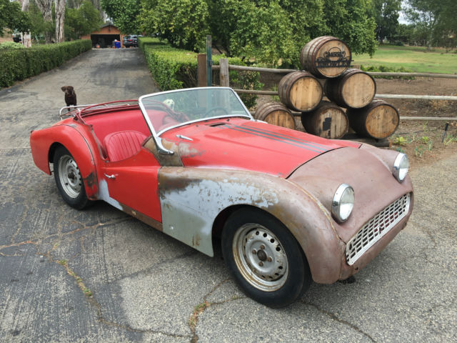 Partially Restored Running TR3 almost everything needed to fully resotre 1960 Triumph TR3 A
