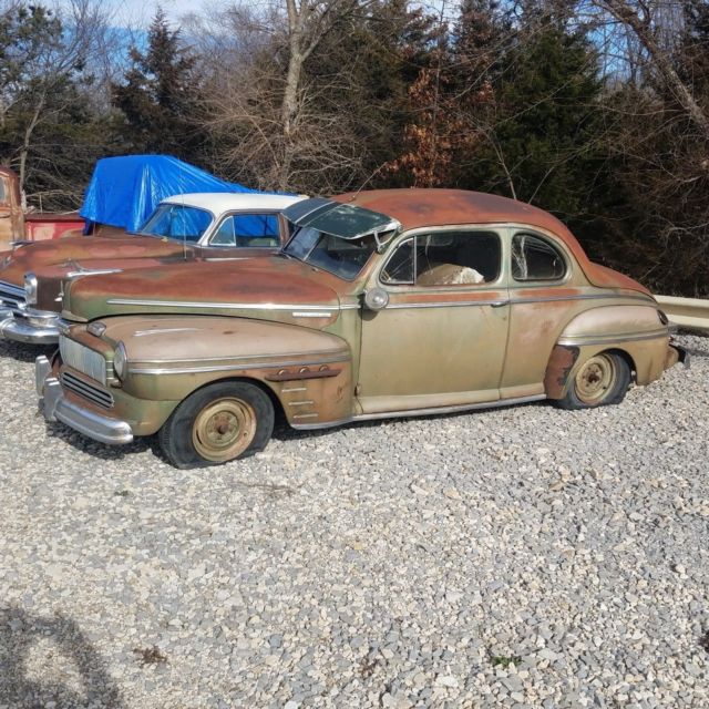 Patina 1946 Mercury Eight club coupe project exc grille/visor/accessories TITLE 1946 Mercury Eight sedan coupe