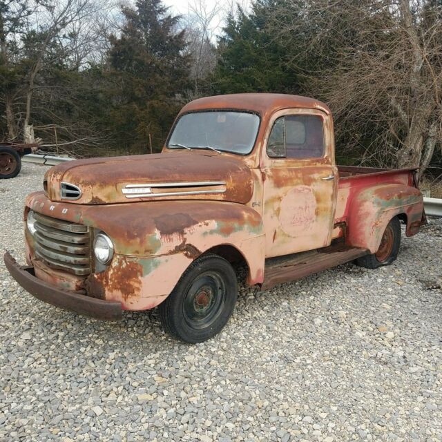 Patina 1949 Ford F1 pickup truck project 302/4spd former Sinclair truck TITLE!!! 1949 Ford Other Pickups F1 shop truck