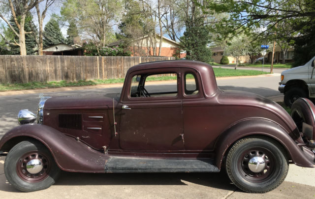PE DeLuxe Coupe with trunk. Very origianal and solid. Runs,drives,stops great!!! 1934 Plymouth Coupe