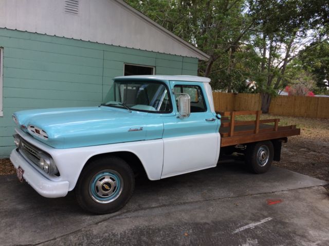 Perfect little 1961 Apache c10 stake bed 283, 4 speed 1961 Chevrolet C-10 stake bed