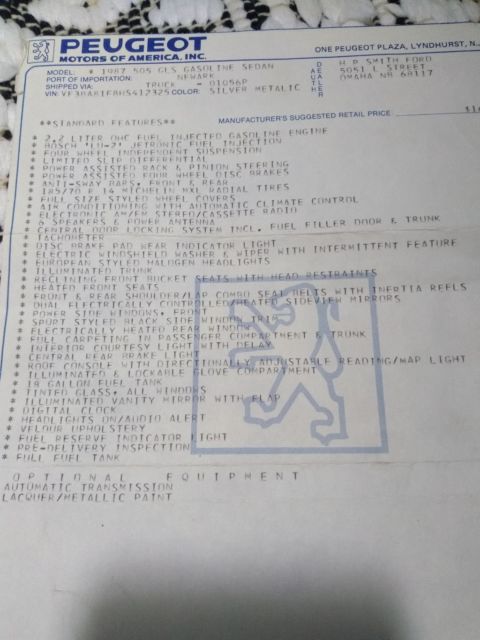 1987 Peugeot Other - photo 9