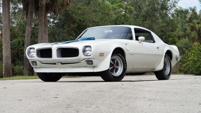 PHS! RARE T/A 1 OF 458 4-SPD #MATCHING 455 HO CAMEO WHITE WITH BLACK INTERIOR 19720000 Pontiac Trans Am 455 HO 4spd