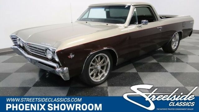 Pickup Chevy V8 SBC TH350 Auto Classic Vintage Collector Two-Tone Edelbrock A/C 1967 Chevrolet El Camino --