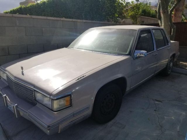 Pink Cadillac DeVille Used Needs Work Tags and Rear Passenger Window, Super Cozy 1988 Cadillac DeVille