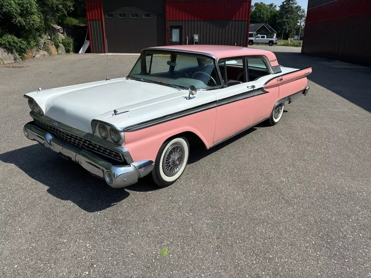 pink Ford Fairlane with 0 Miles available now! 1959 Ford Fairlane