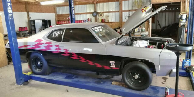 Plymouth Duster 1970 -DRAG CAR- 505ci, Edelbrock heads, Powerglide+ extras 1970 Plymouth Duster