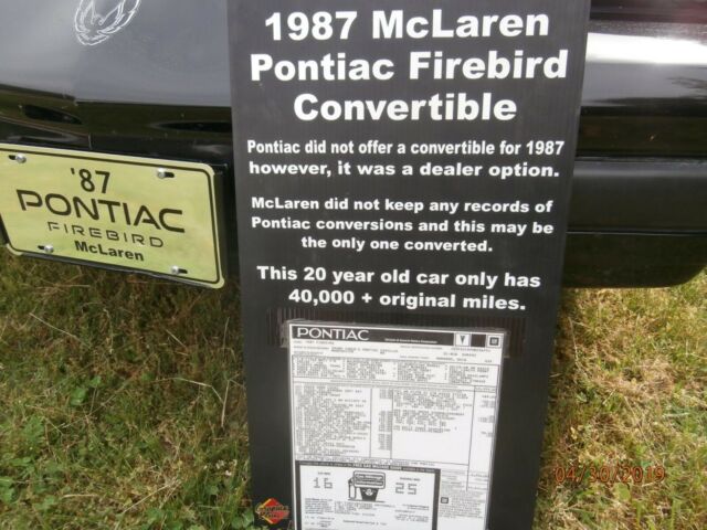 1987 Pontiac Firebird Convertible - photo 10