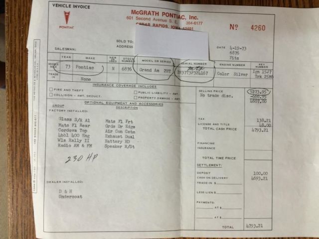 1973 Pontiac Grand Am 2HT - photo 12