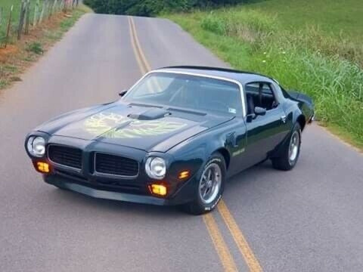 Pontiac Trans Am Green with 0 Miles, for sale! 1973 Pontiac Trans Am Brewster Green Factory A/C