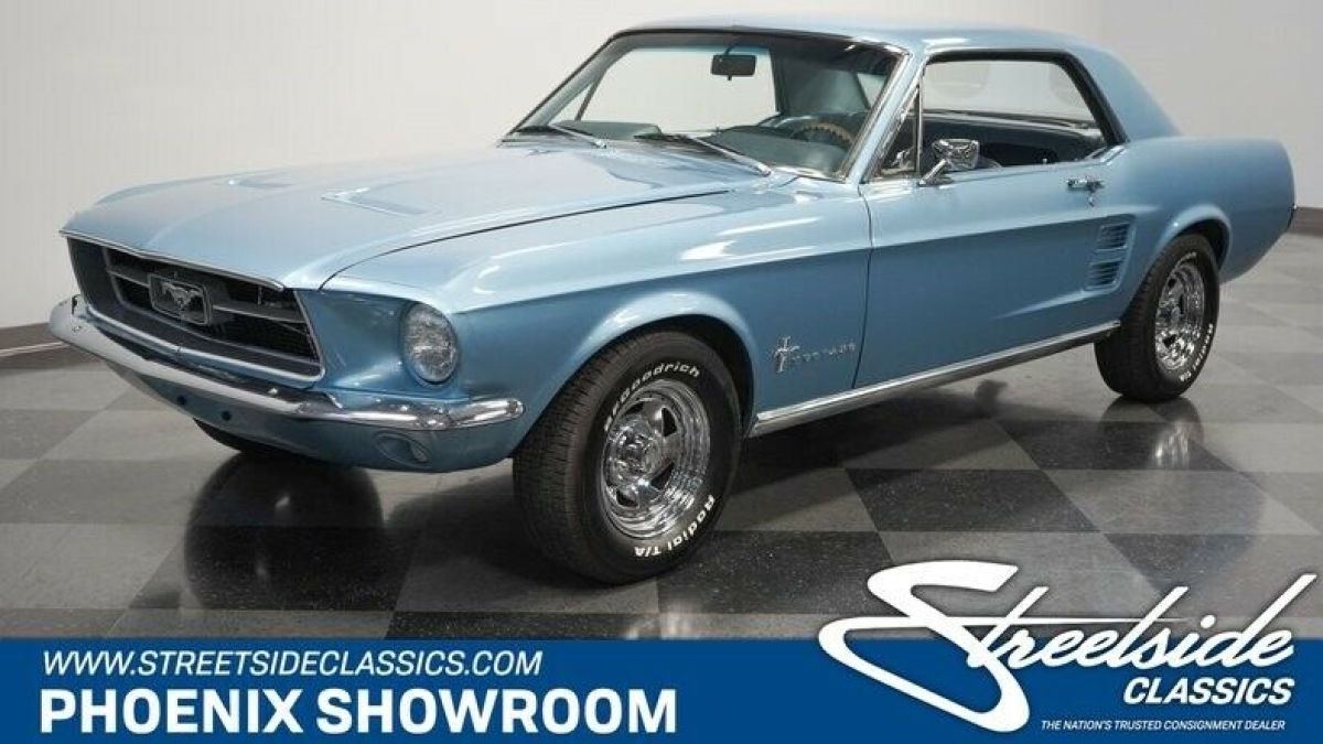 Pony HO 5.0 50 V8 Auto Classic Vintage Collector Original Cruiser Blue Upgraded 1967 Ford Mustang