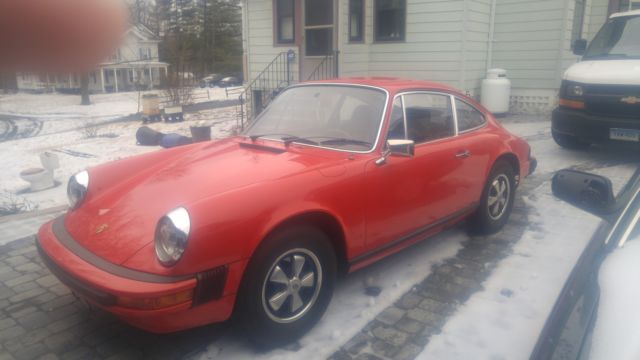 1976 Porsche 912 Chrome color red