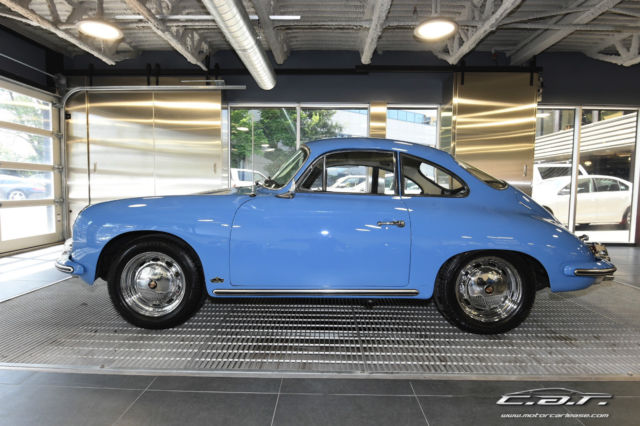 Porsche 356 C Coupe SKY BLUE 1965 Porsche 356 COMPLETE RESTORATION - MATCHING NUMBERS