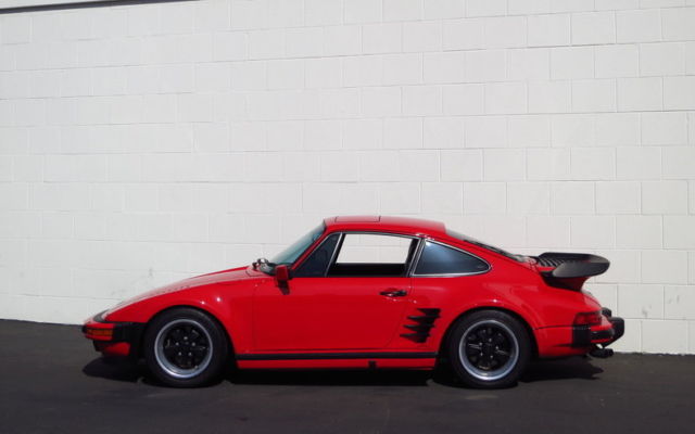 Porsche 911 Turbo ~ (M505) Flachbau ~ Red/Black ~ Sport Seats ~ Blaupunkt 1988 Porsche 930 911 Turbo Slantnose - Original Condition! - 38k Mi