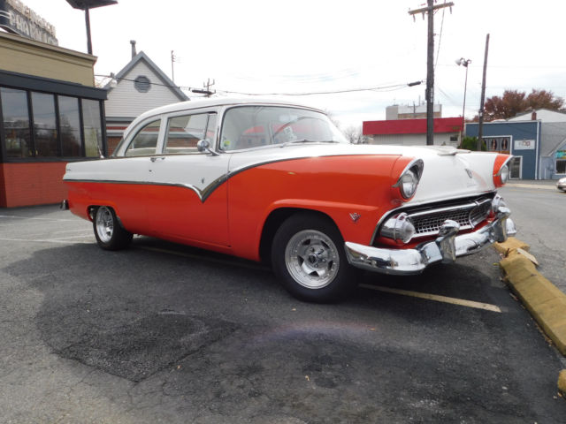 Power Brakes, C-4 Automatic, NEW suspension, GREAT FOR CRUISING; VG Cond.(video) 1955 Ford Fairlane Club Sedan; 351 cu. in. Windsor