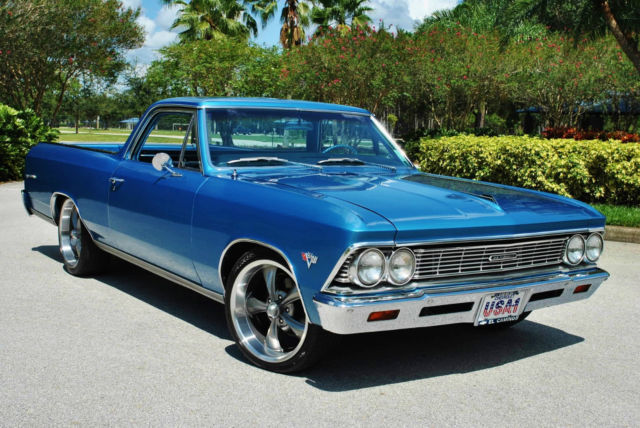 Power Steering Power Brakes Front & Rear Sway Bars 3" Exhaust Custom Headers 1966 Chevrolet El Camino 454 V8 Custom Muscle Car