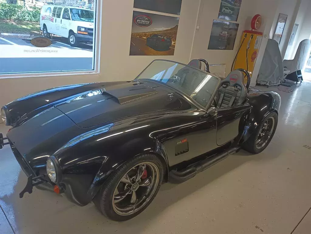Powerful Black 65 1965 Ford Shelby Cobra Factory Five Replica Roadster Conv 1965 Shelby Cobra Ford Shelby Factory Five Roadster Convertible