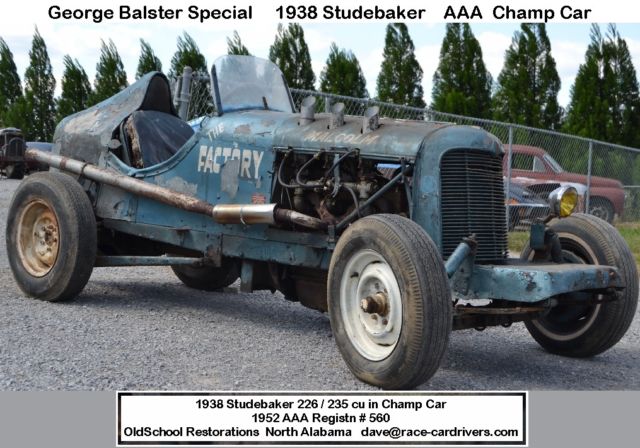 pre-War HILL CLIMB or ROAD RACE this 1938 Studebaker AAA Sanctioned race car 1938 preWar RACE CAR G80 Road Race or HILL CLIMB