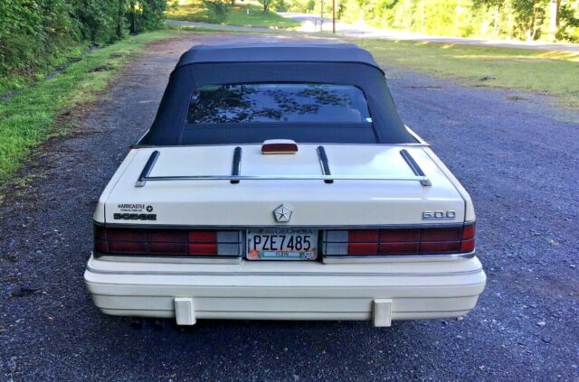 1986 Dodge 600 2 Door Convertible ES Turbo - photo 7