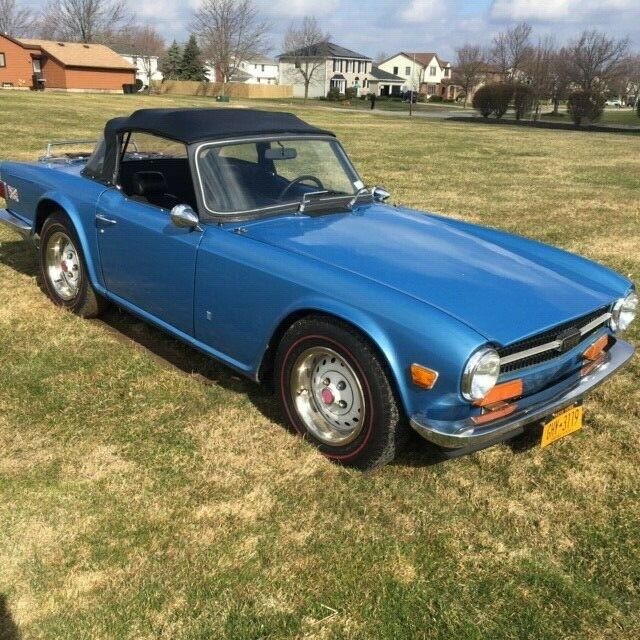PRICE REDUCED-, 1973 TRIUMPH TR-6 tr6, Many Extras, Strong Performance 1973 Triumph TR-6 Blue