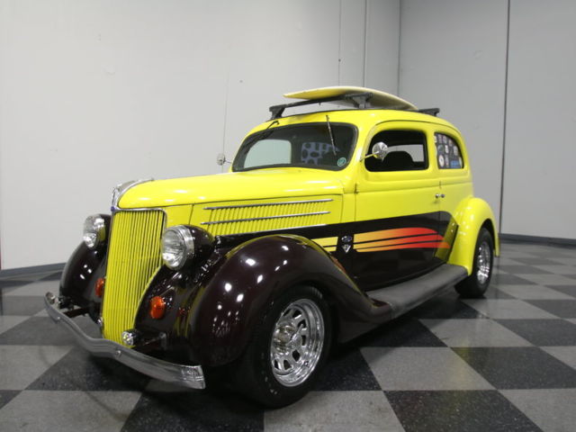 PRICED-TO-MOVE STEEL STREETROD, RUNS/DRIVES, 350 V8, AUTO, DRIVE AS YOU RESTORE! 1936 Ford Tudor