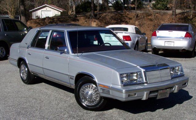 PRISTINE-2.2L-FUEL-INJ-TURBO-SILVER-BURGUNDY-LEATHER-COLD-AC-5TH-AVENUE-LIL-SIS! 1987 Chrysler New Yorker 1-OWNER 83K