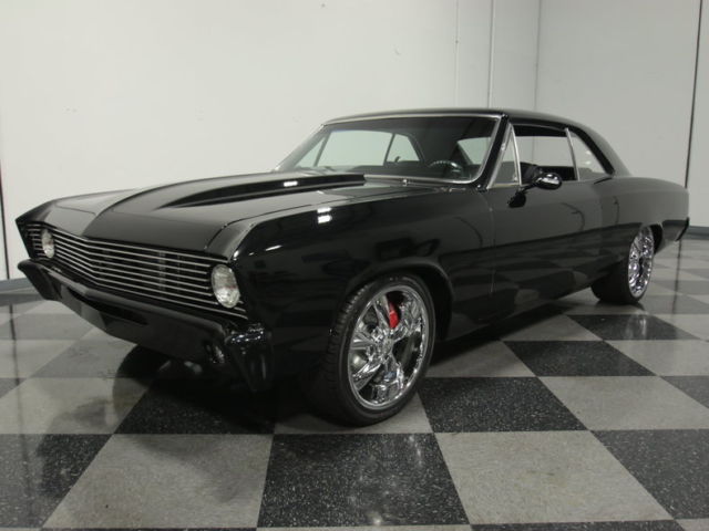 PRO-BUILT RESTOMOD, LS1 SWAP, 460LE, AIR-RIDE, 4-DISC BRAKES, R134A A/C, SLICK! 1967 Chevrolet Chevelle Malibu Restomod