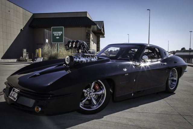 Pro Street 63 Corvette Split Window Replica Blown Injected Big Block Chevy Vette 1963 Chevrolet Corvette