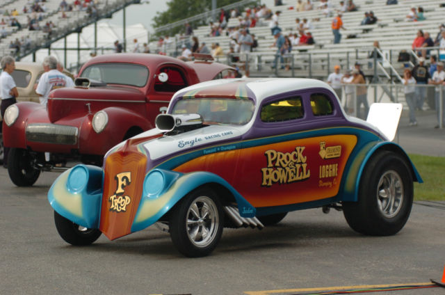 Prock & Howell Ftroop 1933 Willys Coupe AA/GS funny car gasser hot rod drag race 1933 Willys Coupe