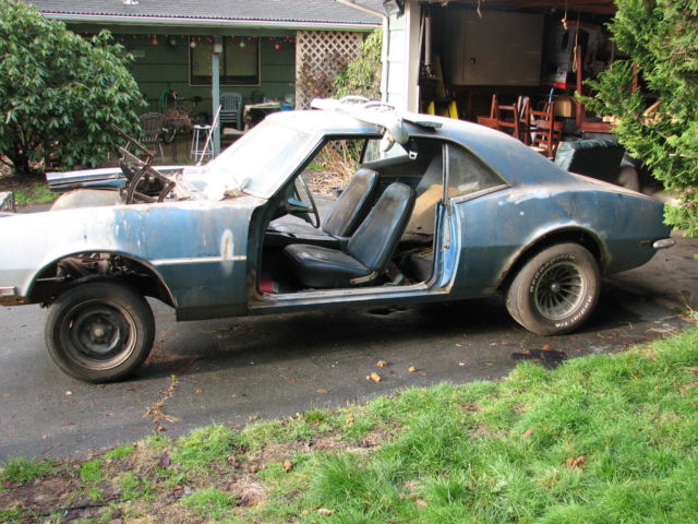 Project 1968 Camaro Coupe disc brakes plus extra parts Local pick up 68 1968 Chevrolet Camaro