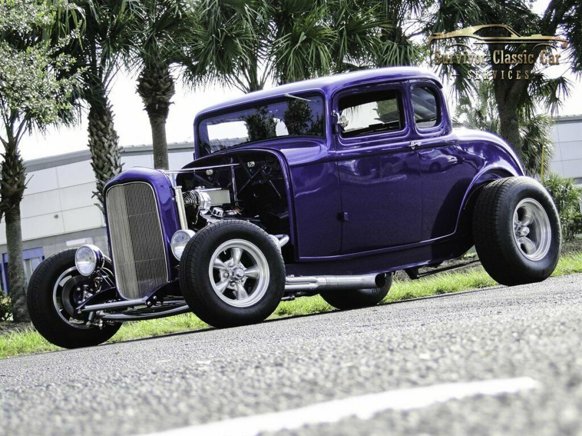 Purple Ford 5 Window with 14058 Miles available now! 1932 Ford Other Coupe