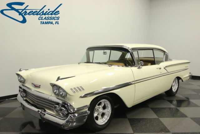 QUALITY '58 BEL AIR, 348 TRI-POWER V8, 4 SP MANUAL, R134 AC, PS, FACT. COLORS! 1958 Chevrolet Bel Air/150/210