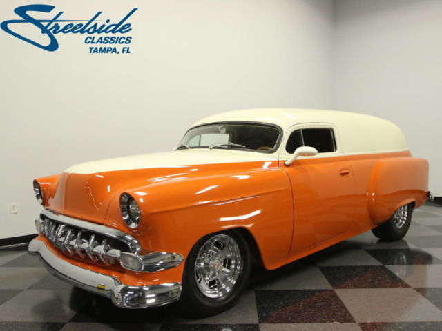QUALITY BUILD, 350 V8, 700R4, R134 AC, MUSTANG II, 4-LINK W/COILOVERS, 4 W DISCS 1954 Chevrolet Sedan Delivery