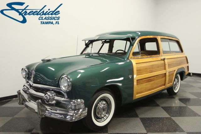 QUALITY WOODY WAGON, 239 FLATHEAD V8, 3 SP MANUAL, BEAUTIFUL PAINT & INTERIOR! 1951 Ford Country Squire Woody Wagon