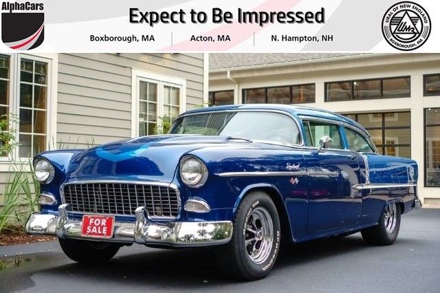 Quasar Blue Metallic Chevrolet Bel Air at AlphaCars & Ural of New England 1955 Chevrolet Bel Air/150/210 Custom