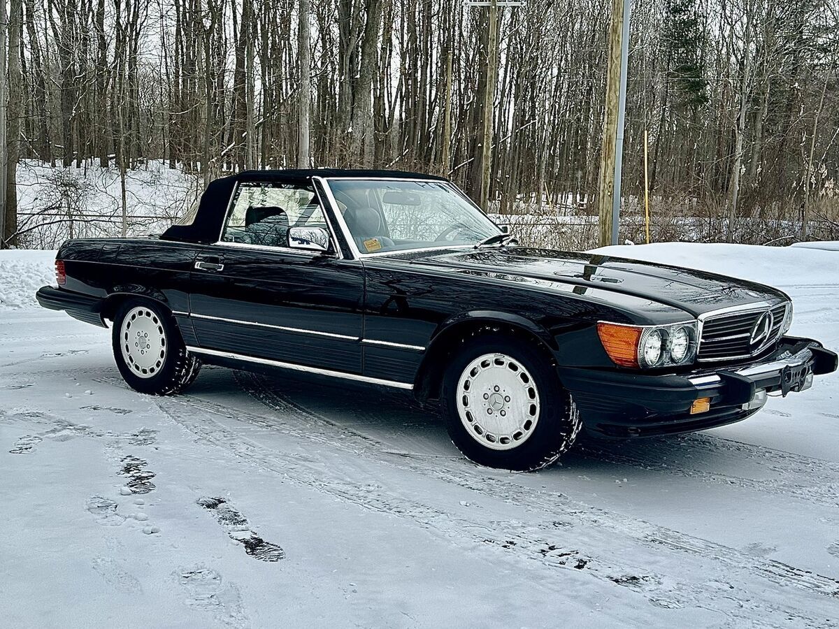 1989 Mercedes Benz R107 040 Black Paint Factory Hardtop FULL DOCUMENTED - photo 9