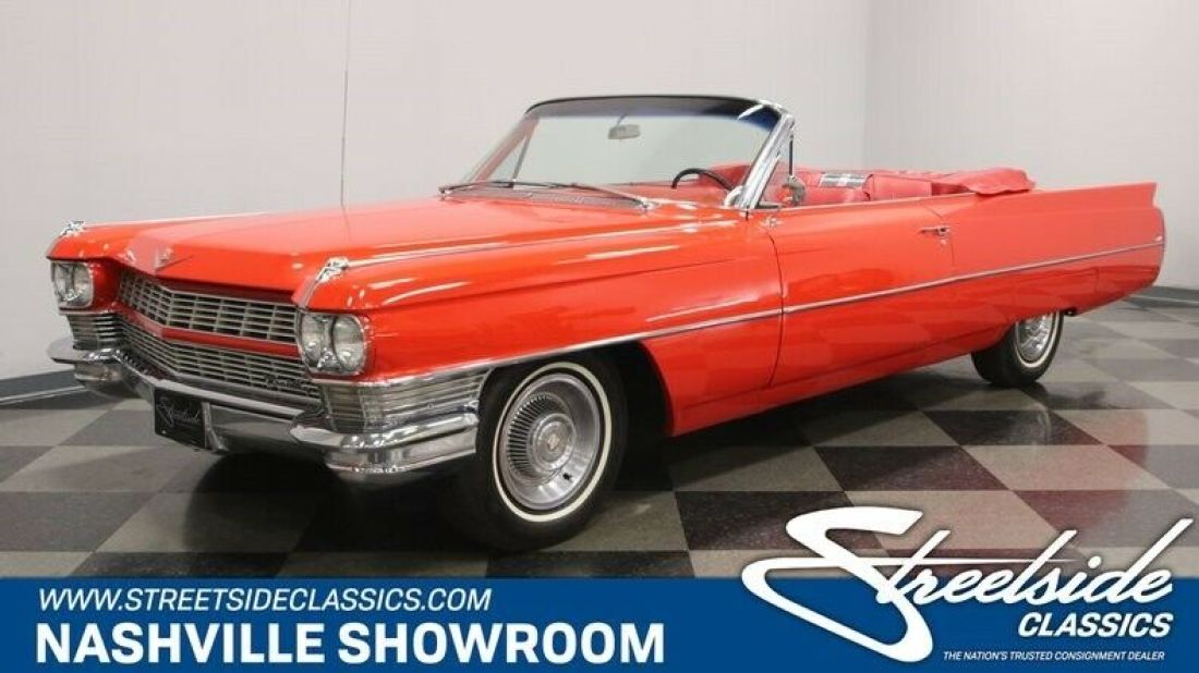 Ragtop luxury classic vintage 1964 Cadillac DeVille Convertible