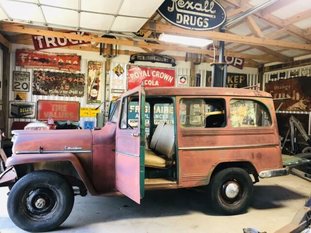 RARE 1 0F 7364! WILLYS OVERLAND JEEP STATION WAGON 1957 6-226 ORIGINAL PATINA NR 1957 Willys Station Wagon