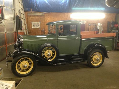 Rare 1931 1/2 Ford Model A Wide Body Indented Firewall Steel Roof Pick up 1931 Ford Model A