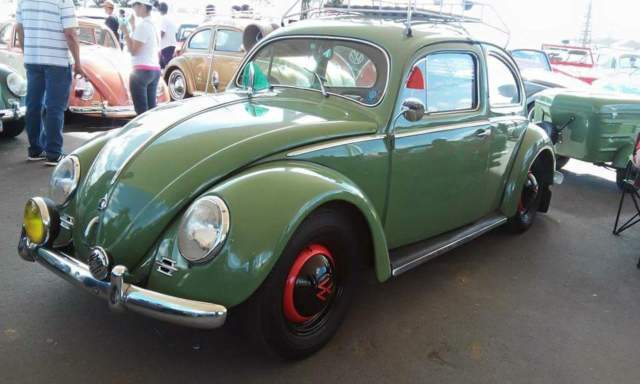 Rare 1954 Volkswagen Oval Beetle with AC and camping trailer 1954 Volkswagen Beetle - Classic Oval Window