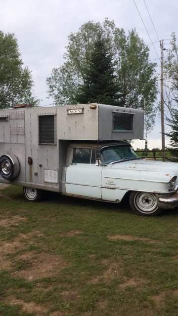 rare 1956 cadillac rv/ camper v8 automatic 1956 Cadillac Fleetwood stainless